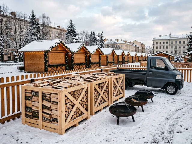 Дрова для ярмарок и городских праздников в Иркутске